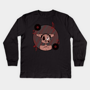 Zombie DJ Fox Kids Long Sleeve T-Shirt